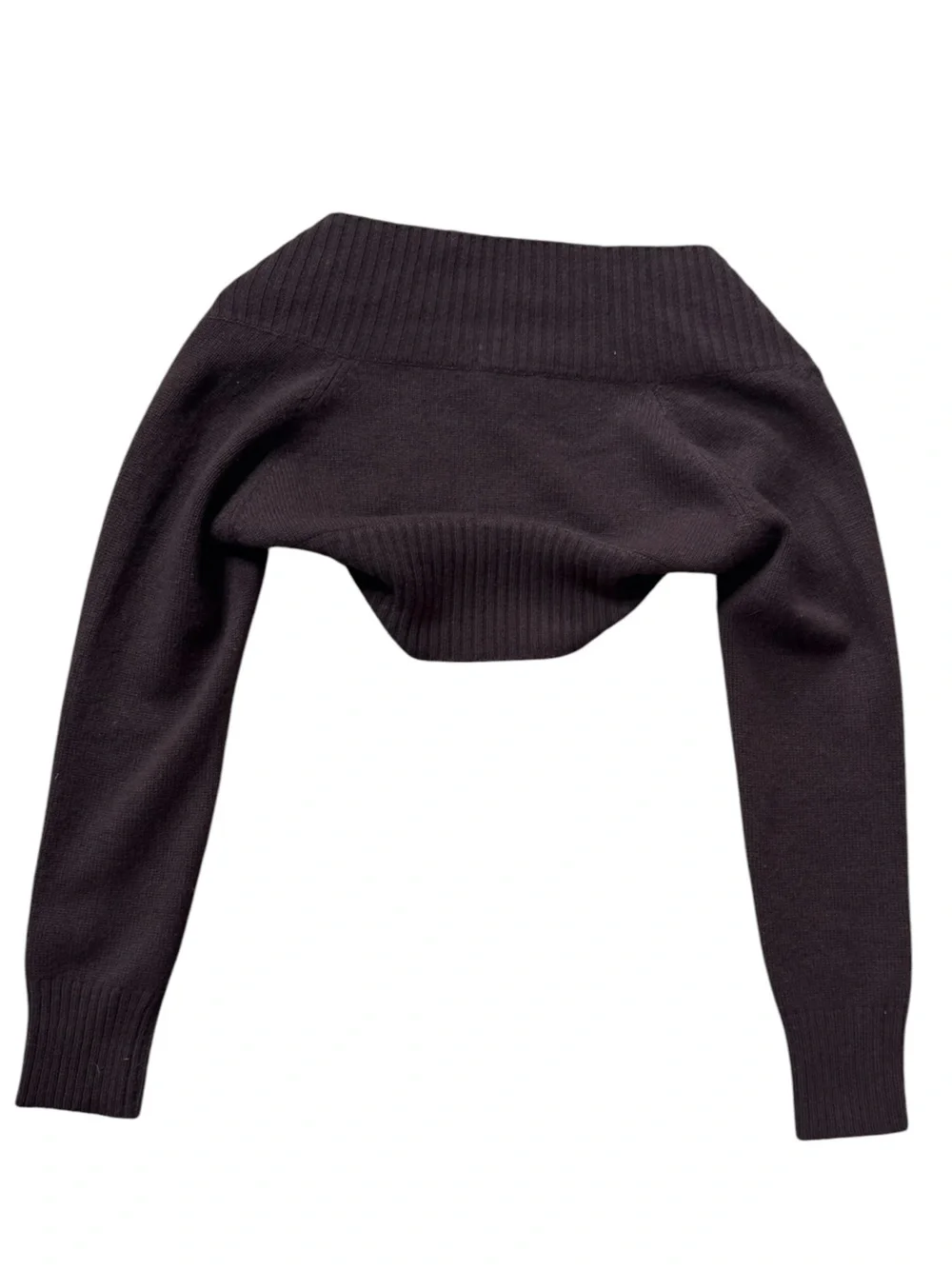 Gran Sasso Cashmere Wool Cropped Bolero Shrug size IT 44